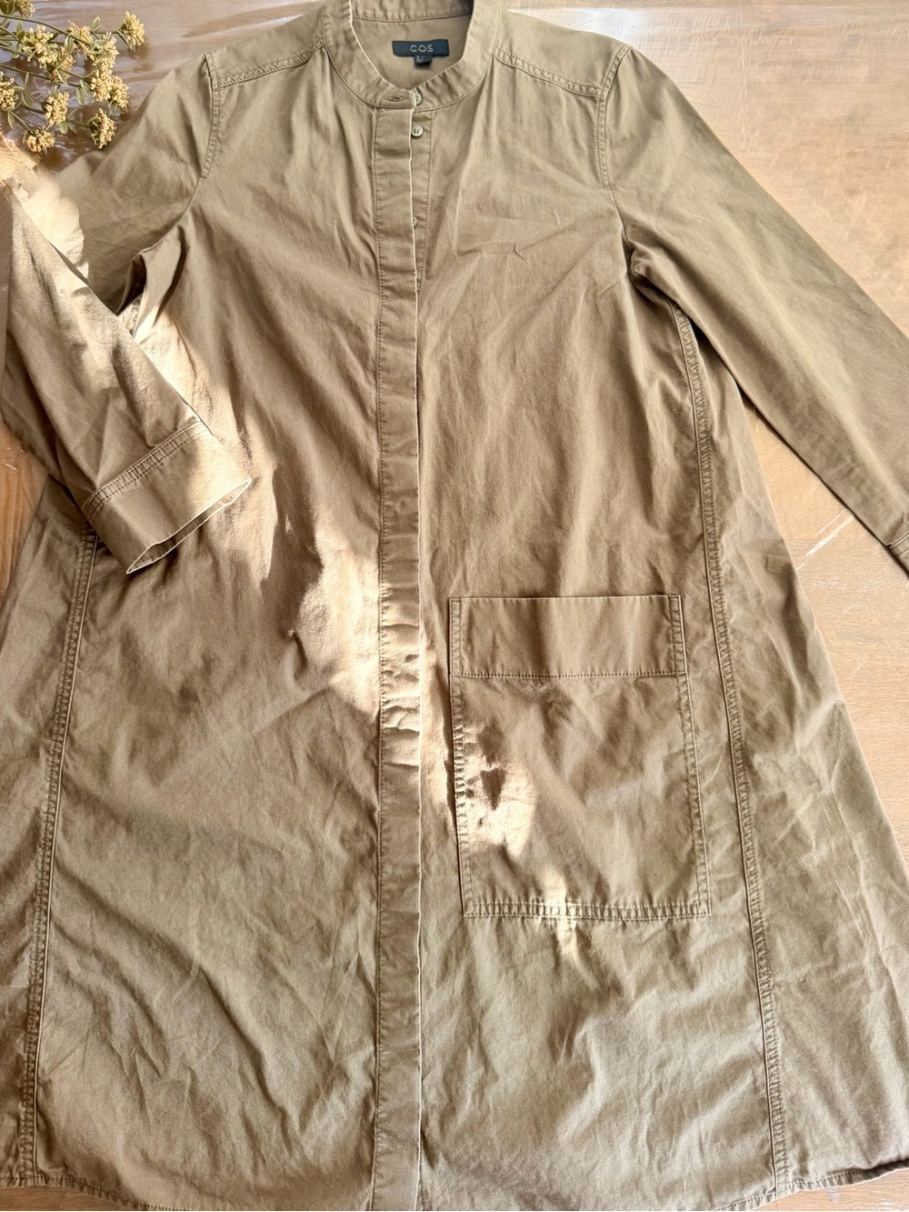 COS - Women's Khaki Olive Green Utility Mini Dress
